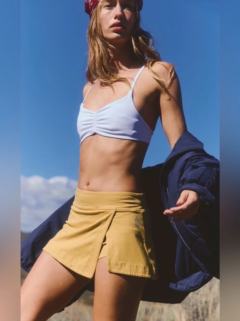 NWT FREE PEOPLE MOVEMENT HOT SHOT MINI SKORT BRONZE
